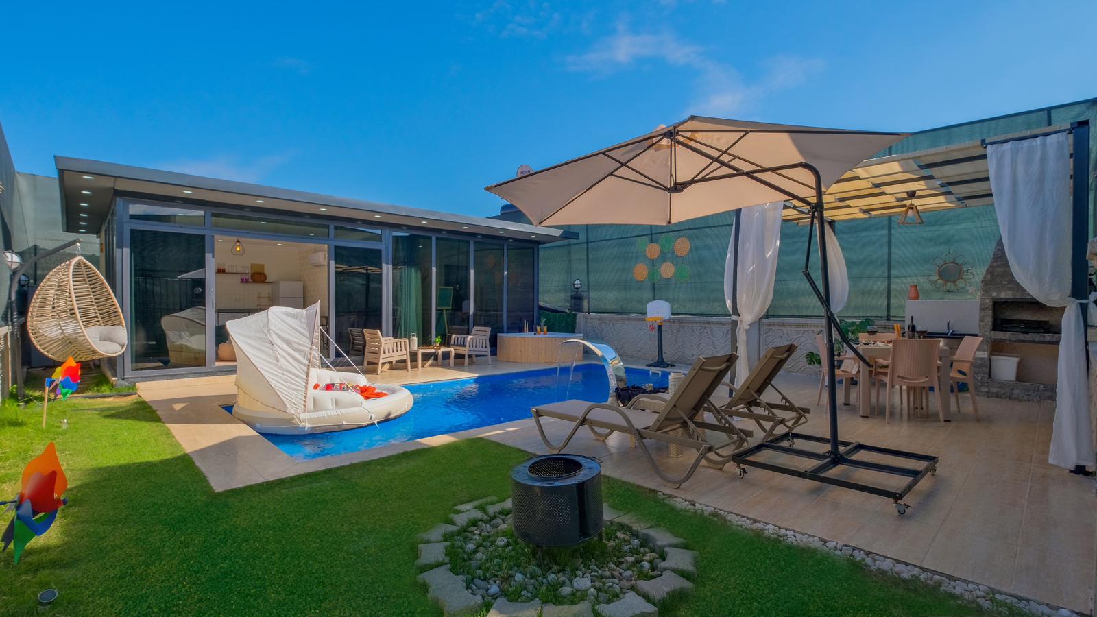 Villa Palmera|Çift Jakuzi|Korunaklı Havuz Alanı - Vilbox